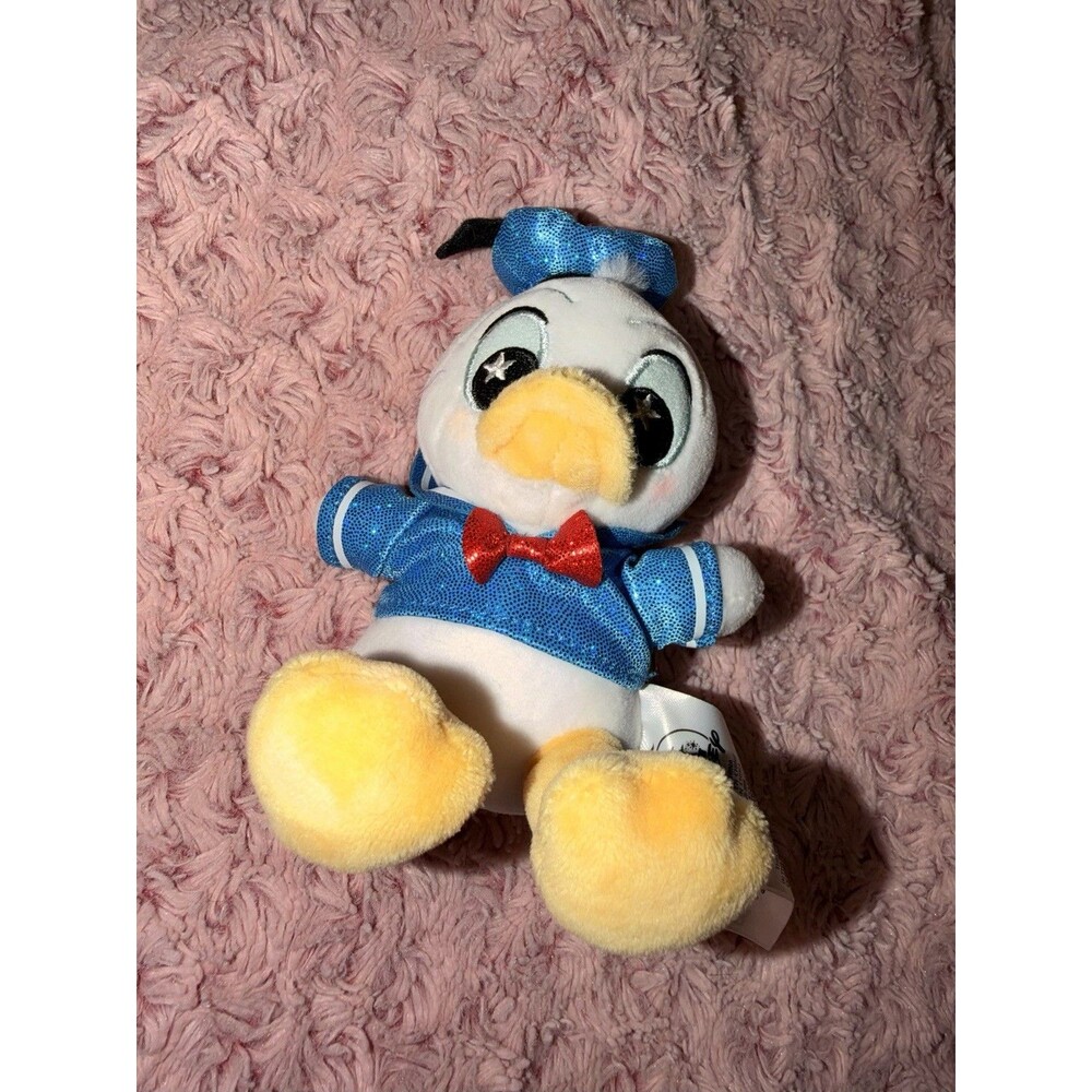 Disney WISHABLES Mickey & Friends Shimmer Donald Duck Blue Sparkle 6" Plush